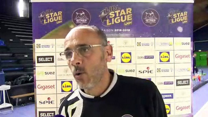 Gilles Derot coach Istres Provence Handball