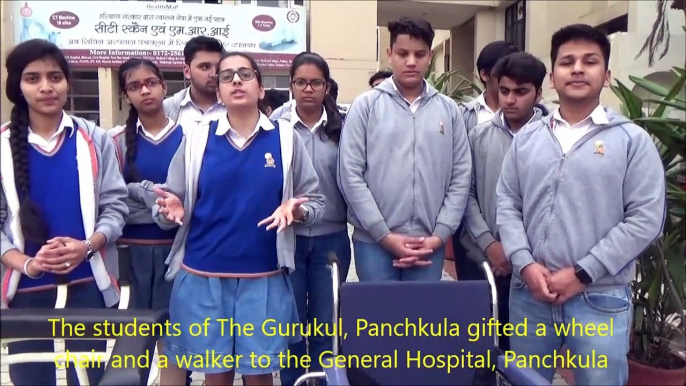 A Gift for the General Hospital, Panchkula by the students of The Gurukul, Panchkula