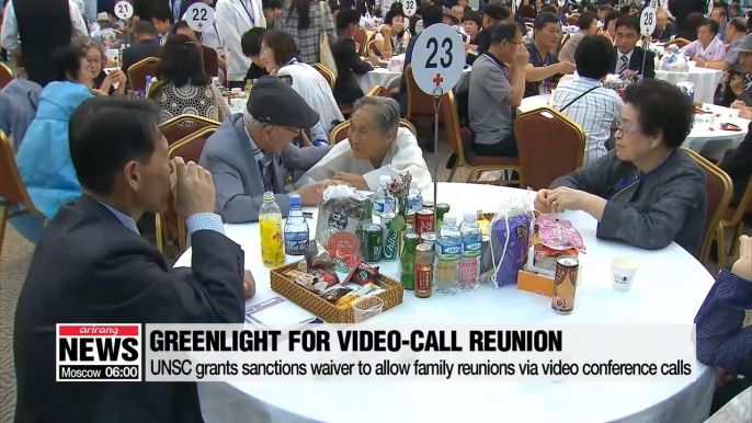 UNSC grants sanctions waiver to allow inter-Korean family reunions via video conference calls