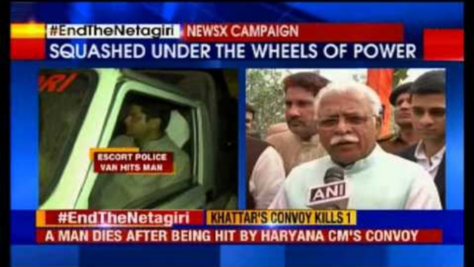 Haryana CM ML Khattar says FIR registered in pedestrian run-over case