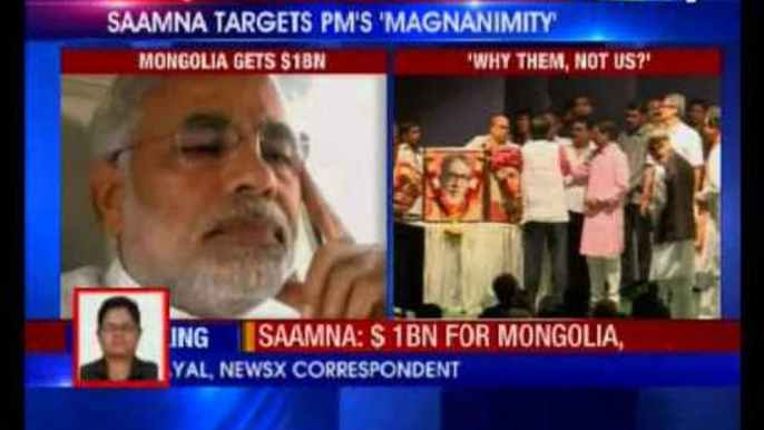 1 billion dollars to Mongolia, nothing for farmers of Maharashtra: Saamna attacks Narendra Modi