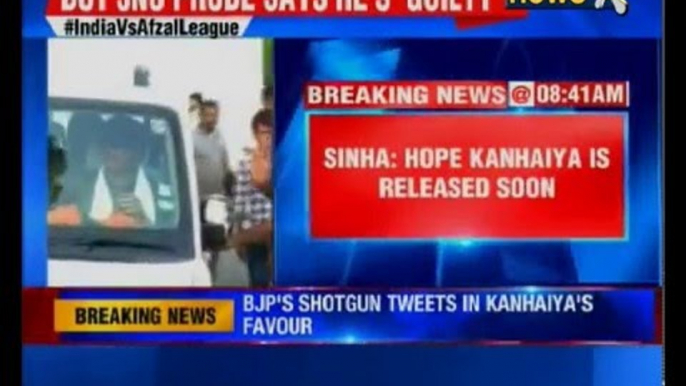 Bihar boy Kanhaiya Kumar is innocent, tweets Shatrughan Sinha