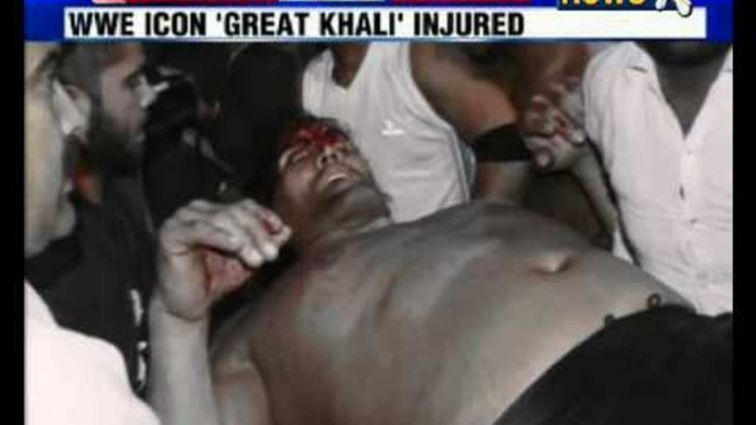 Great Khali injured during wrestling match