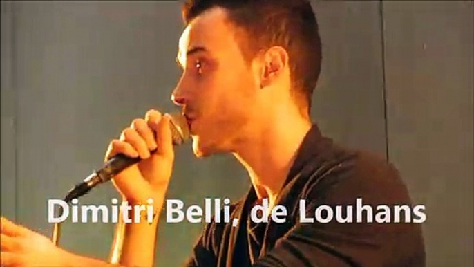 Dimitri Belli de Louhans, au concours de la Chanson française de Louhans