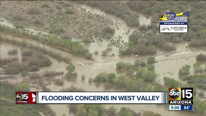 Flooding from winter storms continues to close roadways