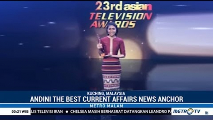 Terbaik di Asia! Presenter Metro TV Andini Effendi Raih Penghargaan di Asian Television Awards 2018