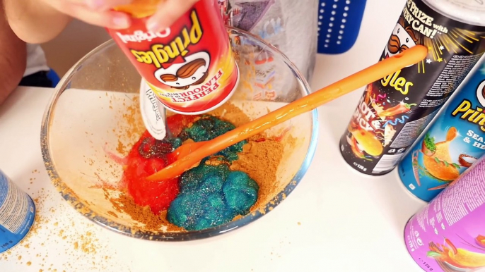 Don't Choose the Wrong Pringles Slime Challenge ! - Comment faire du Slime avec des Pringles