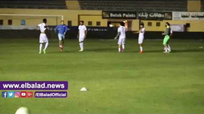 صدى البلد | بدلاء الزمالك يؤدون تدريبات بملعب بتروسبورت عقب انتهاء المباراة