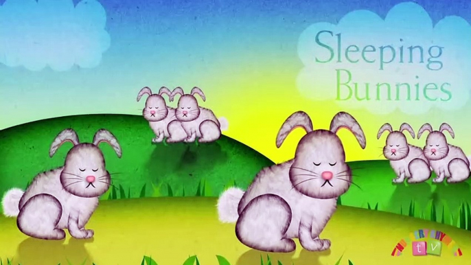 SLEEPING BUNNIES ¦ Nursery Rhymes TV. Toddler Kindergarten Preschool Baby Songs.