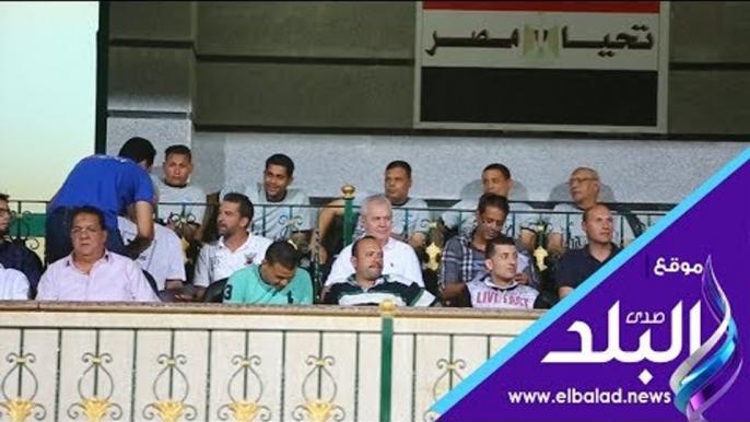 صدي البلد | الجهاز الفني الجديد لمنتخب مصر يتابع مباراة الزمالك ومصر المقاصة