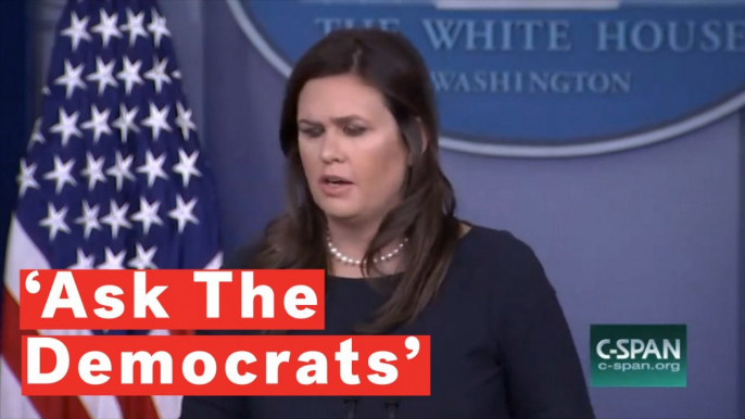 Sarah Sanders Won't Answer If Donald Trump Thinks Democrats Hate Jews: 'Ask The Democrats'