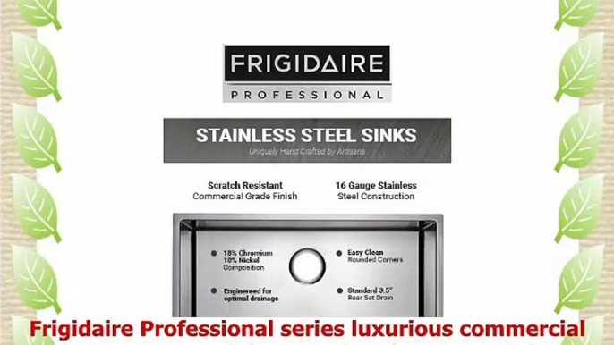 Frigidaire Undermount Stainless Steel Kitchen Sink 10mm Radius Corners 16 Gauge Deep Basin