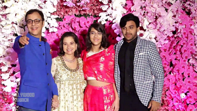 Vidhu Vinod Chopra & With His Family At Akash Ambani & Shloka Ambani's Grand Reception Party