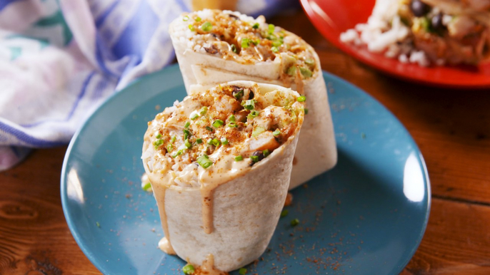 The Sauce In These Old Bay Shrimp Burritos Are Life-Changing