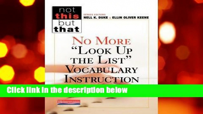 Full version  No More "look Up the List" Vocabulary Instruction  Review