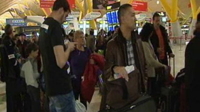 Caos en los aeropuertos