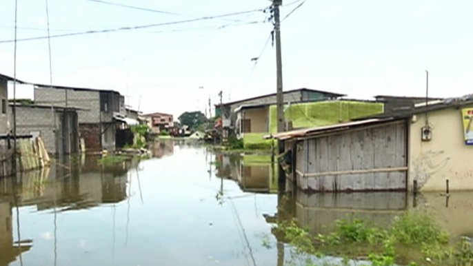 Intensas lluvias afectan a diferentes cantones de la provincia del Guayas