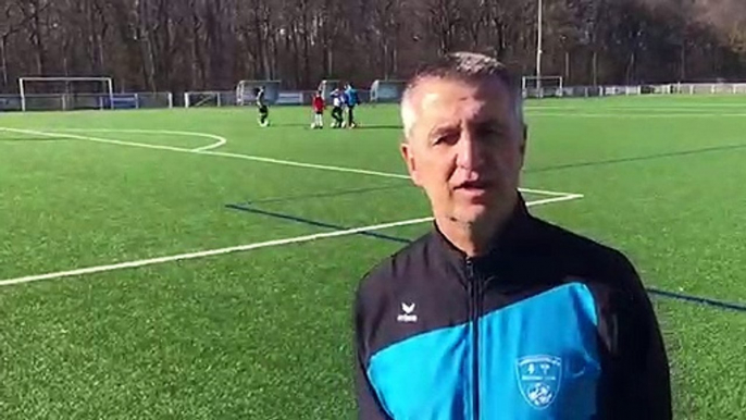 Sarreguemines : Un entraînement avec section sportive football du collège Jean-Jaurès