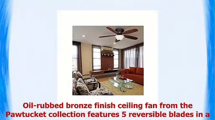 Harbor Breeze Ceiling Fan 52in Oil Rubbed Bronze Flush Mount w Light Remote