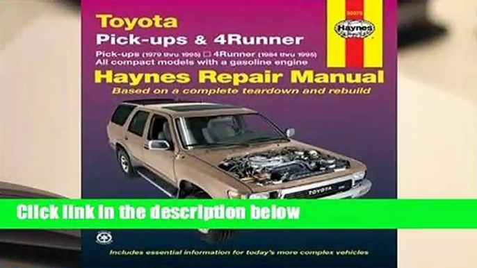 Full E-book  Toyota Pickups and 4-Runner, 1979-1995  Review