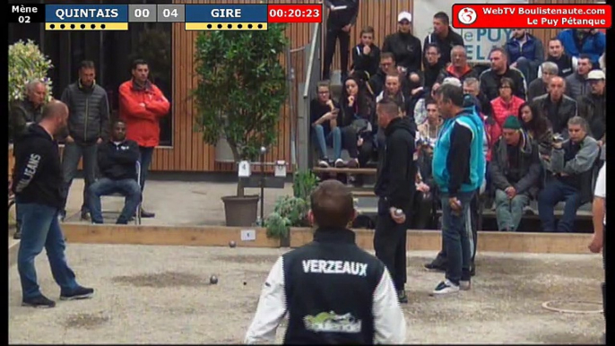 National du Puy Pétanque 2018 : 16ème QUINTAIS vs GIRE