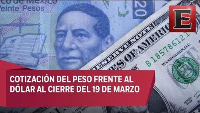 Así cerró el peso frente al dólar