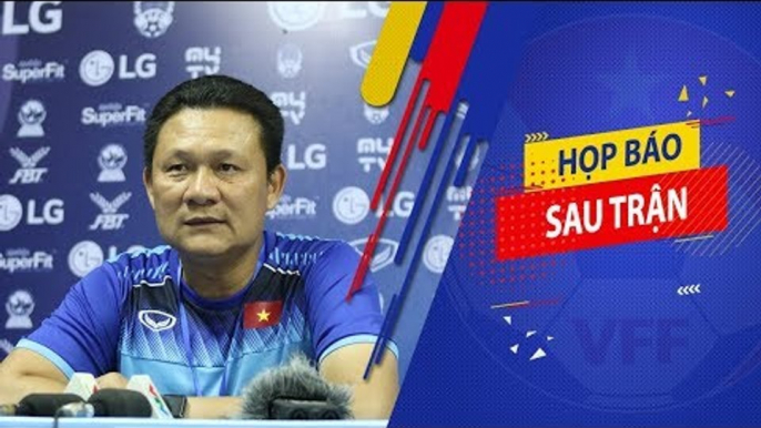 HLV Nguyễn Quốc Tuấn: "Tôi hài lòng với kết quả hòa cùng ngôi đầu bảng" | VFF Channel