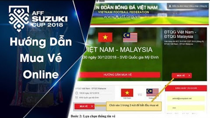 Video hướng dẫn khán giả mua vé trực tuyến qua hệ thống bán vé online của VFF | VFF Channel