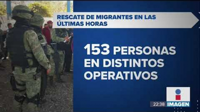 Rescatan a 153 migrantes en las últimas horas | Noticias con Ciro Gómez Leyva