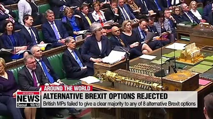 Alternative Brexit options rejected and May offers Conservative lawmakers her resignation if her Brexit deal gets approved