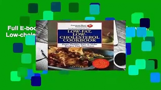 Full E-book  American Heart Association Low-fat, Low-cholesterol Cookbook (American Heart