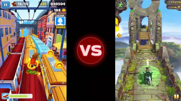 Video Subway Surfers Zurich VS Temple Run 2: Version Chinese :)﻿