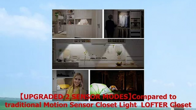 Motion Sensor Closet Light Upgraded Rechargeable 39 LED Wardrobe Light Stickon Anywhere