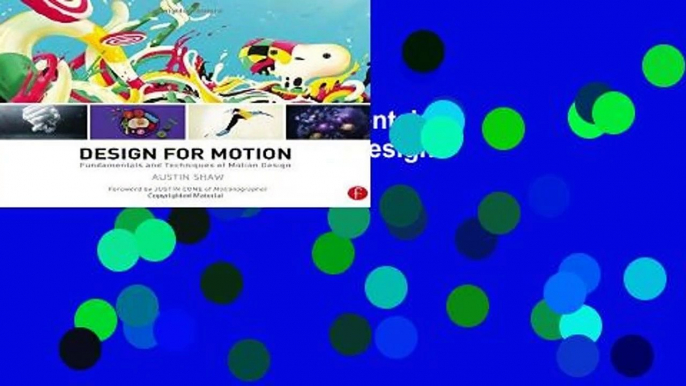 Design for Motion: Fundamentals and Techniques of Motion Design