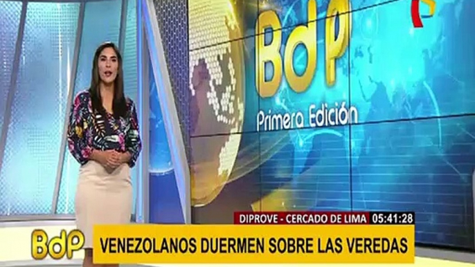 Cercado: extranjeros duermen en la calle para sacar antecedentes policiales