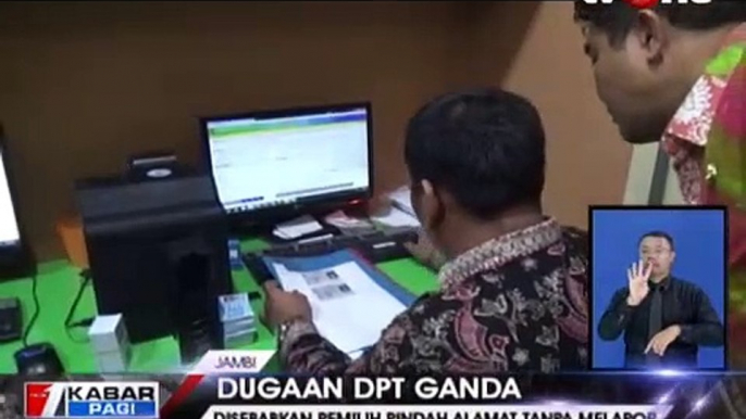 KPUD Kota Jambi Temukan 394 DPT Ganda