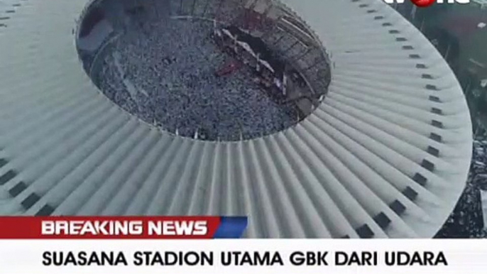 Jutaan Pendukung Paslon 02 Putihkan GBK