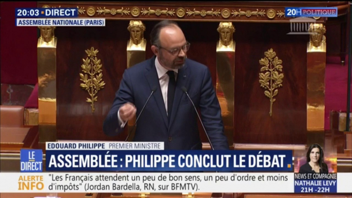 Édouard Philippe: "Nous pouvons dire aux Français que l'image qu'ils ont donné dans ce grand débat était une image digne"