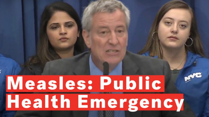 New York City Mayor de Blasio Declares Measles A Public Health Emergency