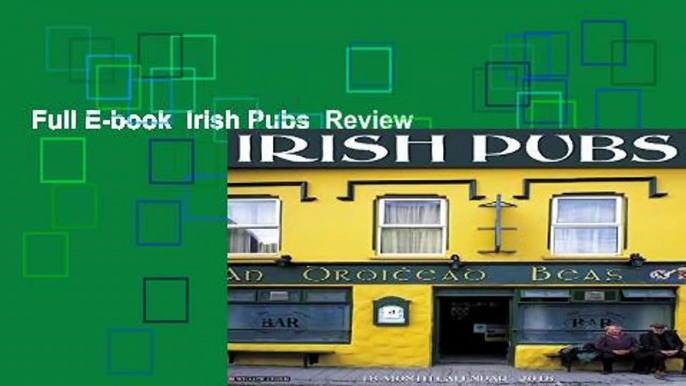 Full E-book  Irish Pubs  Review