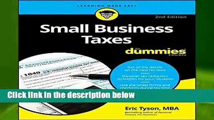 Small Business Taxes For Dummies