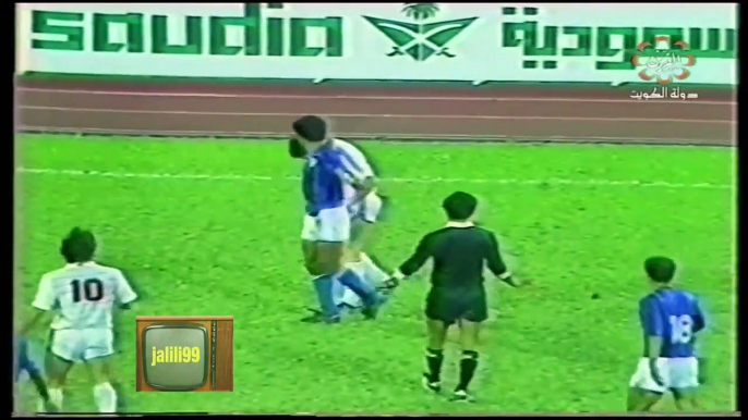 الشوط الاول مباراة الكويت و سوريا 3-1 كاس اسيا 1984