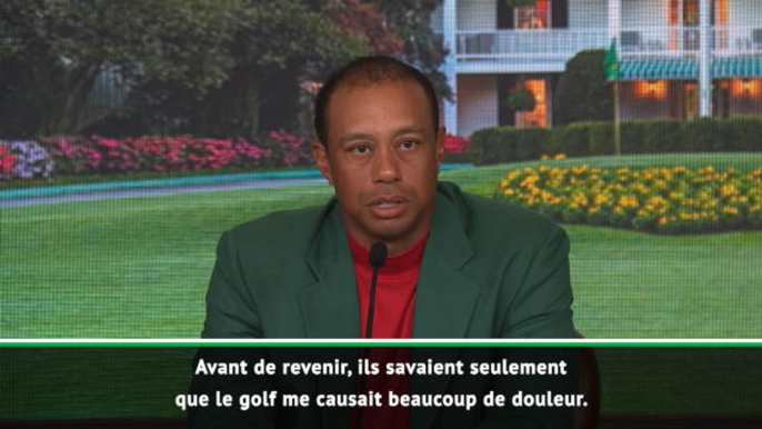 Masters - Woods : "Mes enfants pensaient seulement que le golf me faisait mal"