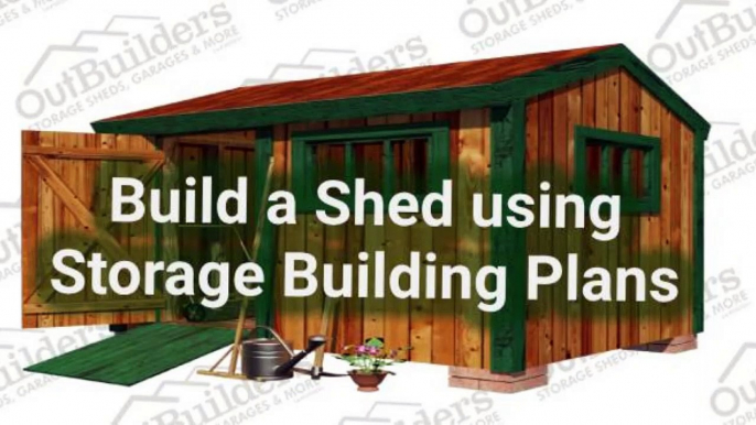 Build a Shed Using Storage Building Plans