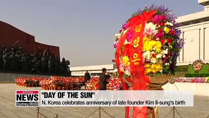 military show of force portrayed by N. Korea on 'Day of the Sun'