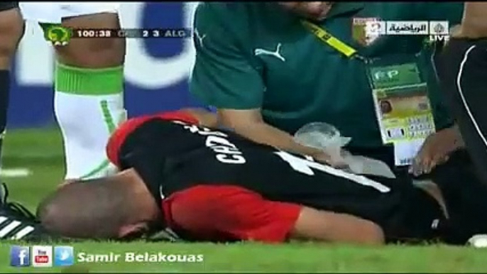 الاشواط الاضافية مباراة الجزائر و الكوديفوار 3-2 ربع نهائي كاس افريقيا 2010