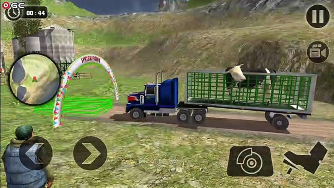 Offroad Farm Animal Truck Driving Game - Mountain Transport Truck - Android Gameplay FHD