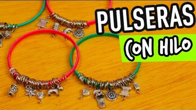 Cómo hacer Pulseras de Hilo Fáciles - con Dijes - Pulseras de Moda DIY - Catwalk