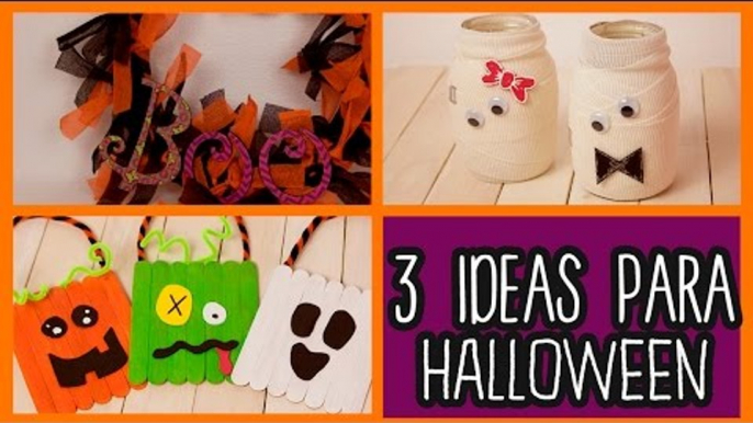 Decoraciones para Halloween 3 Ideas fáciles - Manualidades para Halloween - DIY | Catwalk