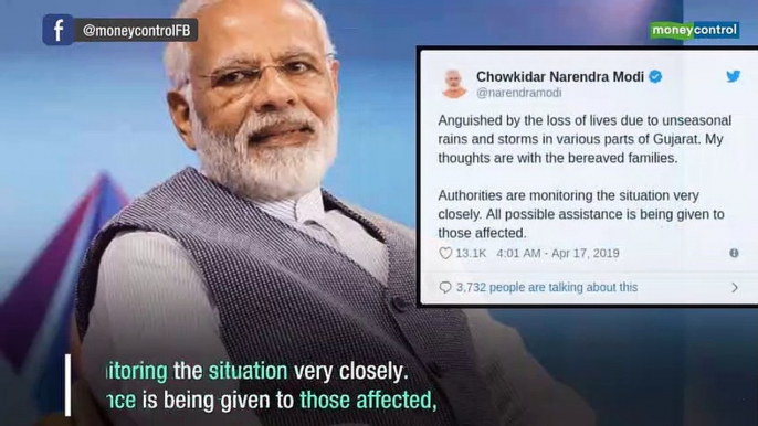 PM Narendra Modi anguished over loss of lives in Gujarat due to unseasonal rain